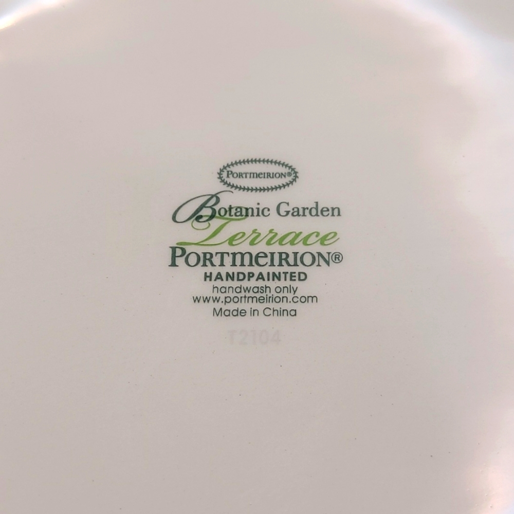 Portmeirion Botanic Garden Terrace 8" Easter/Spring serving bowl, Sweet Pea - Picture 8 of 9